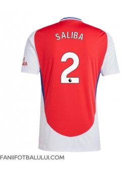 Arsenal William Saliba #2 Tricou Fotbal Replică 2024-25 Barbati Acasa